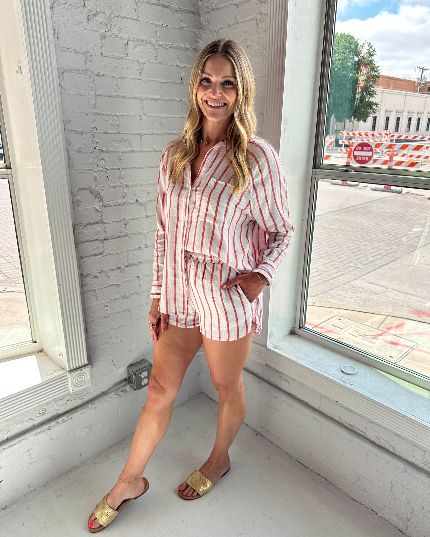 The Perfect Line Short Cabana Red