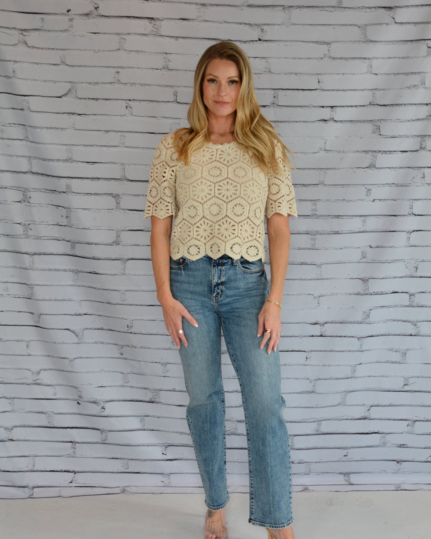 Raquel Lace Top Natural