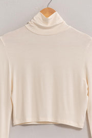 Cropped Turtleneck Long Sleeve