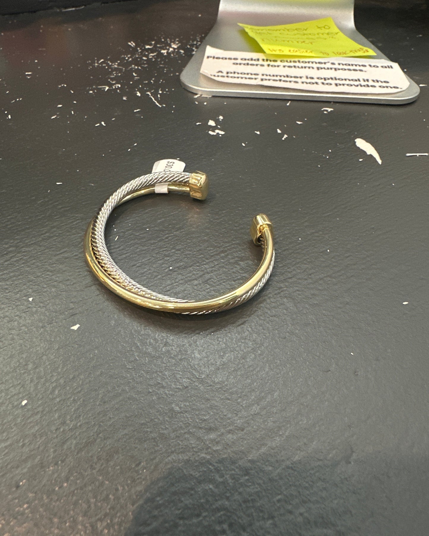 Gold and silver cuff