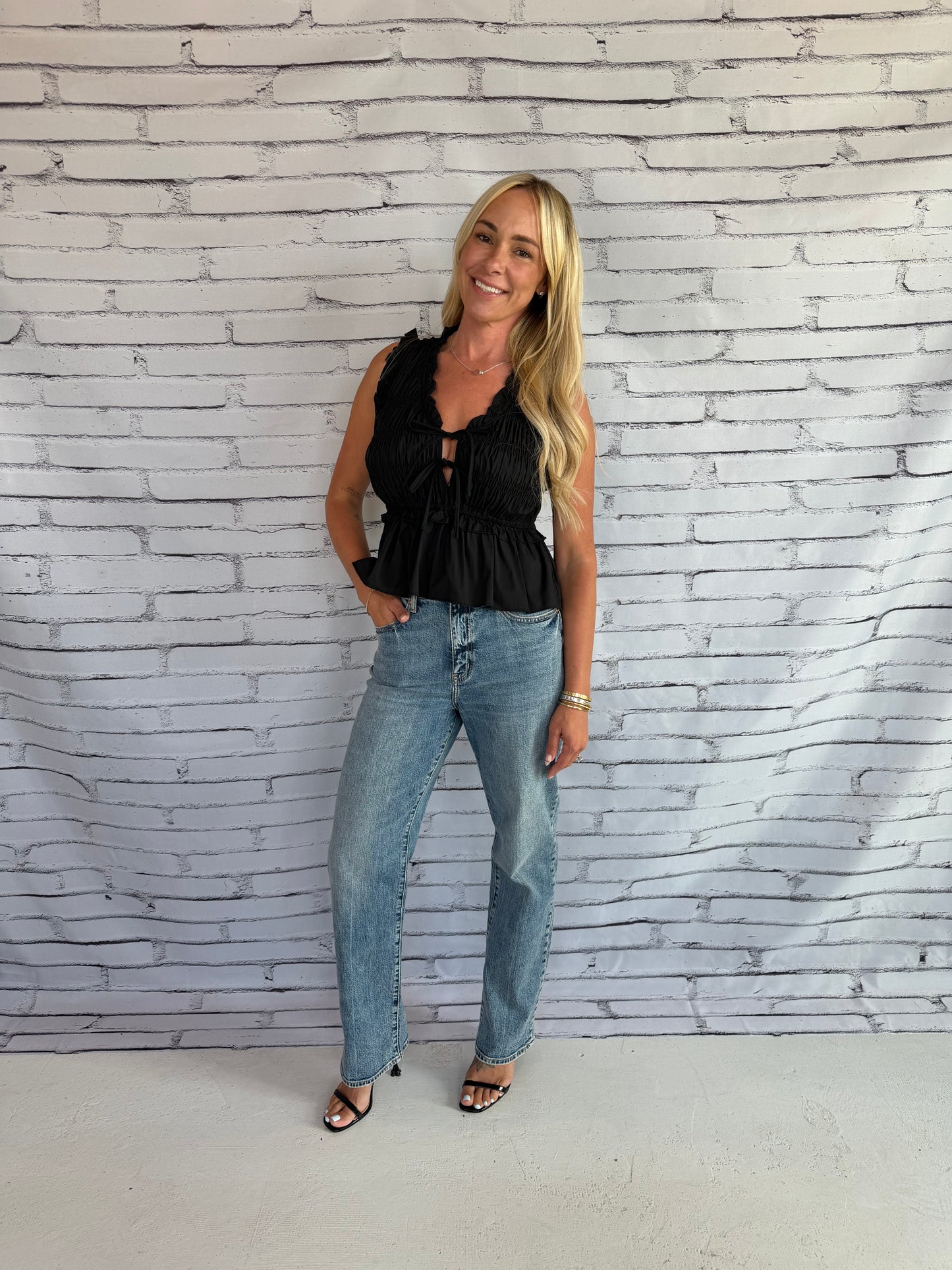 Shadow Peplum Top