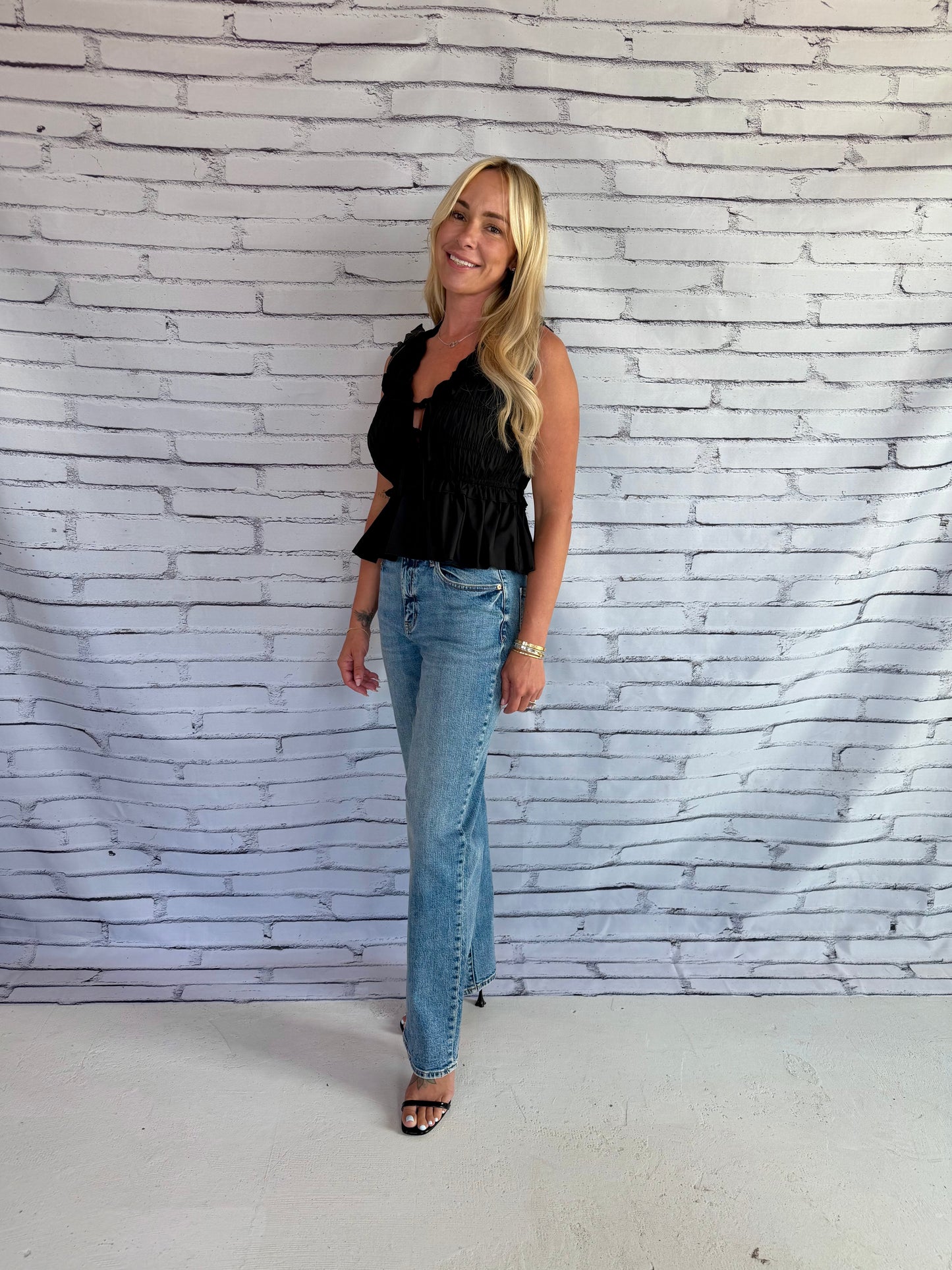 Shadow Peplum Top