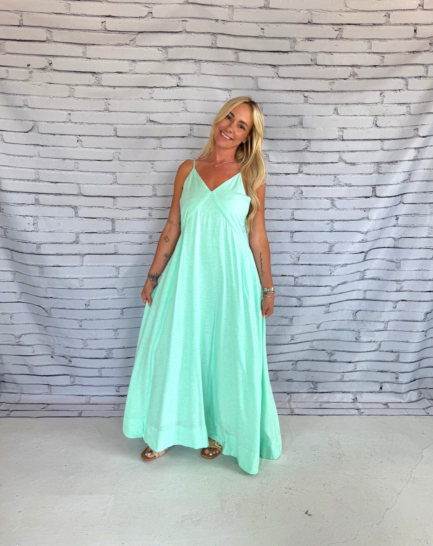 Mint Drift Dress