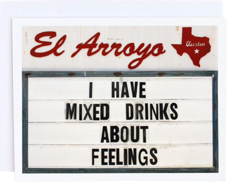 Mixed Drinks Card