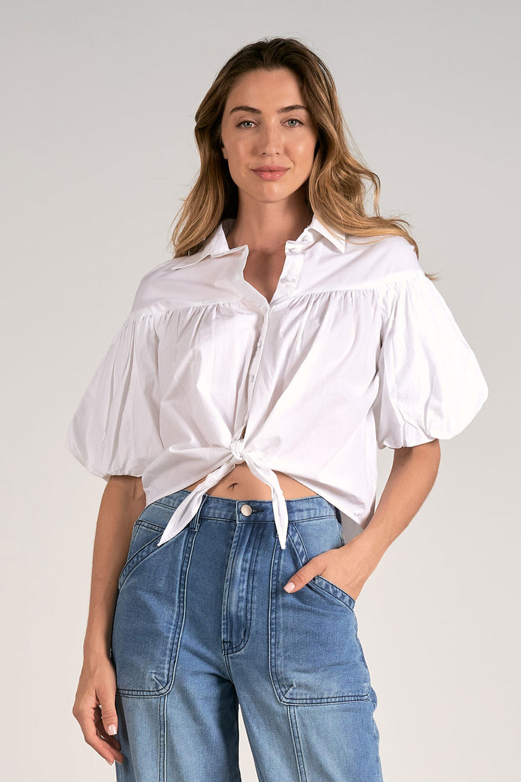 Pouf Sleeve Top