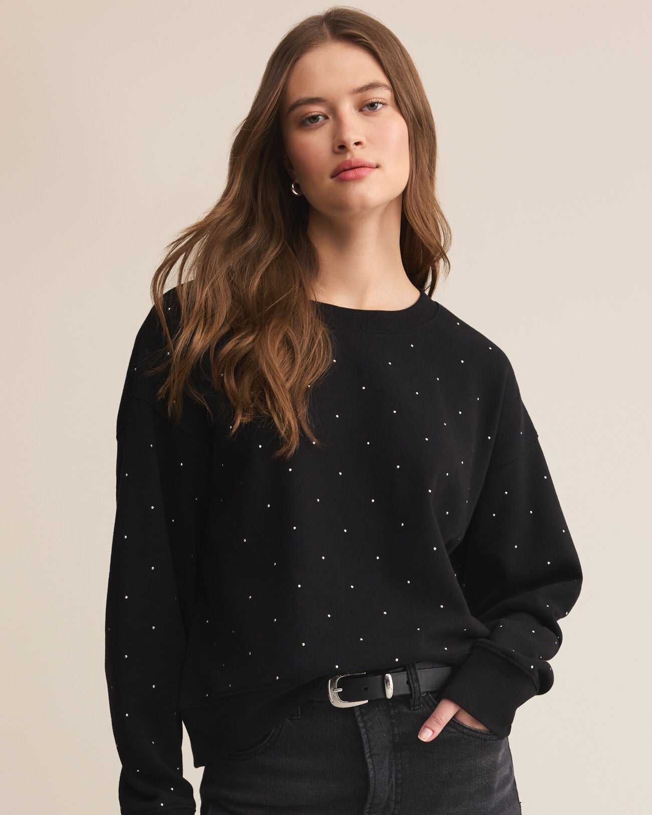 Sparkle Crew Neck Sweatshirt