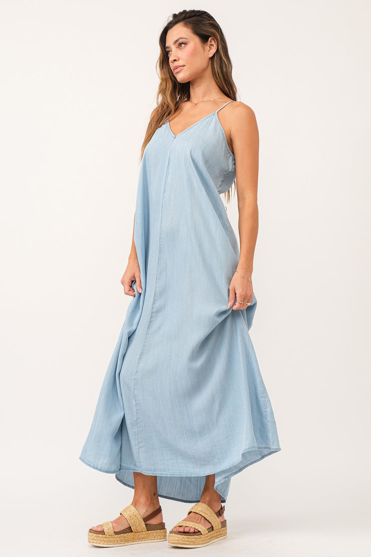 Dana Maxi Dress- Perfect Blue