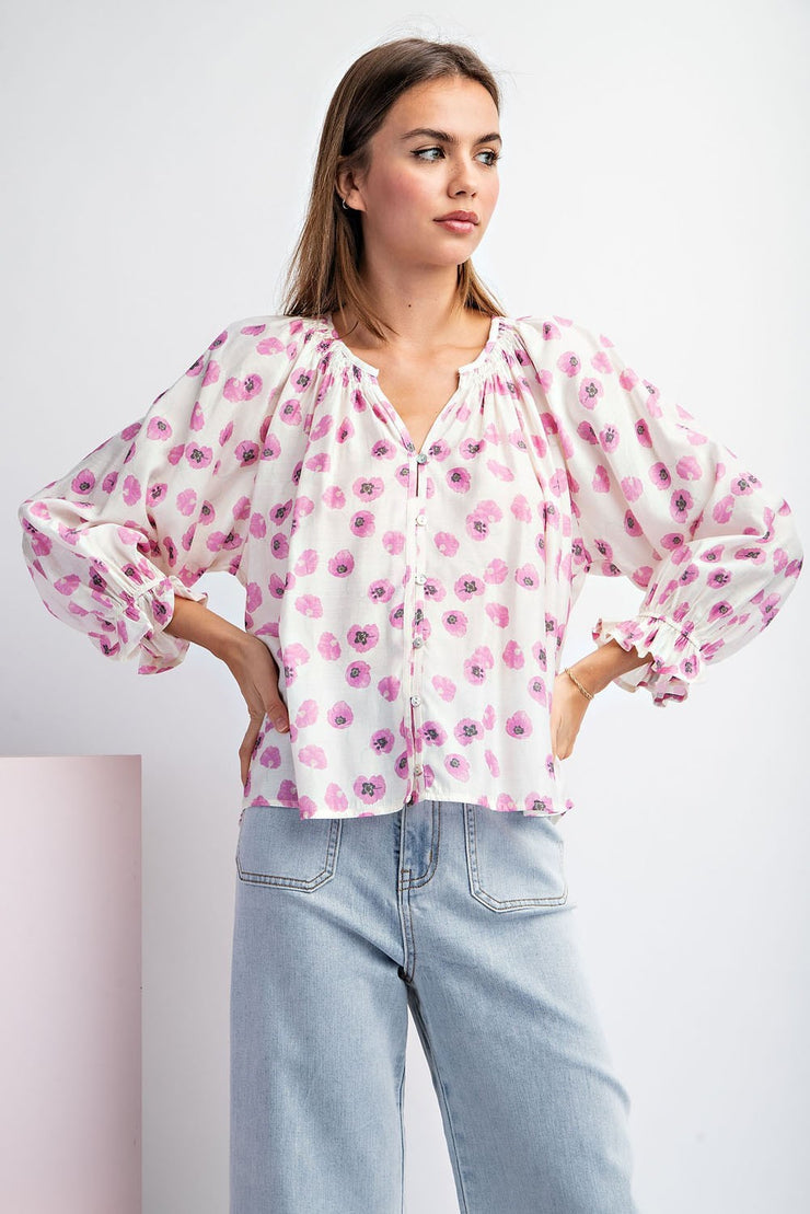 Pink Buttercup Blouse