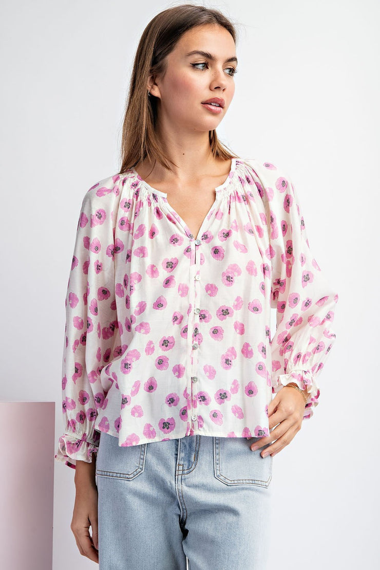 Pink Buttercup Blouse