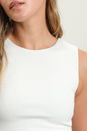 Sleeveless Knit Crop Top