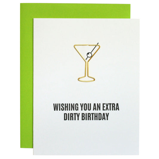 Wishing you an extra dirty bday card
