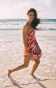 Elodi Palm Floral Midi Dress