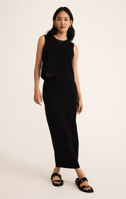 Gail Midi Skirt True Black