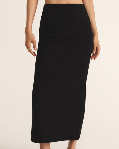 Gail Midi Skirt True Black