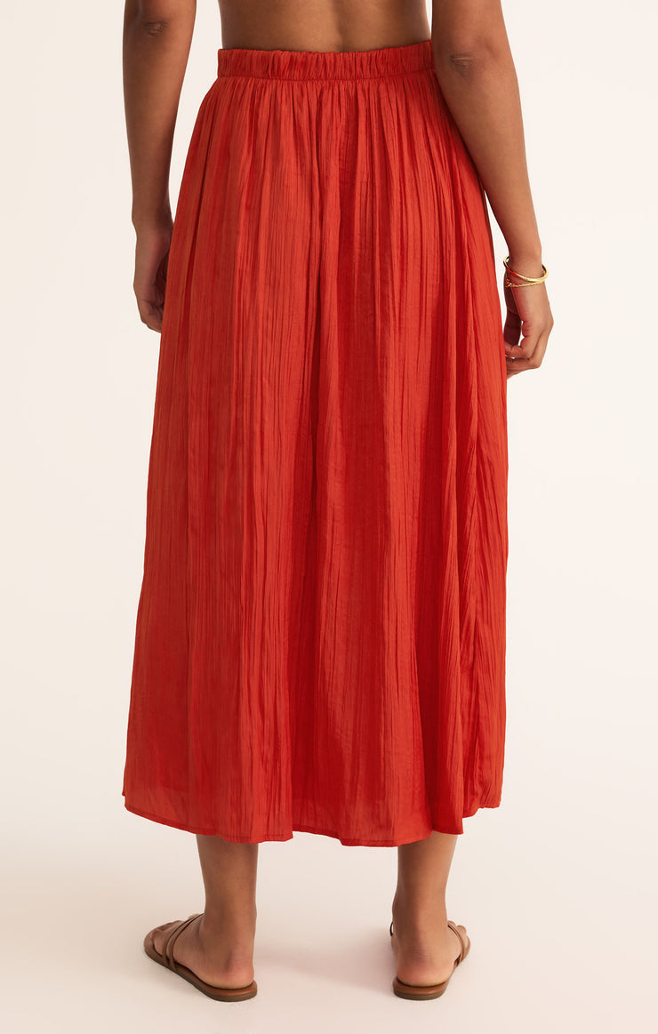 Nicoline Crinkle Midi Skirt