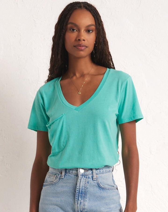 The Pocket Tee- Cabana Green