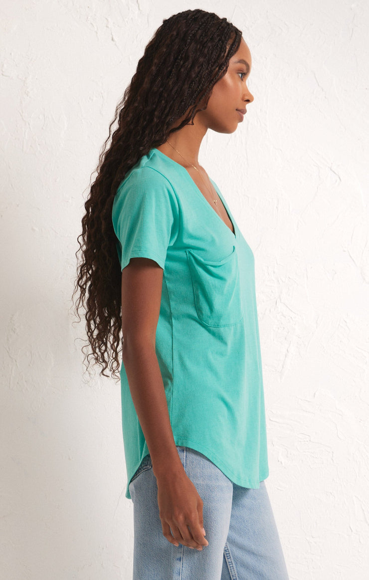 The Pocket Tee- Cabana Green