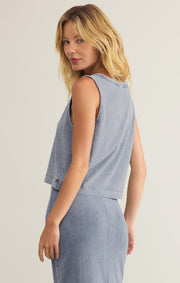 Sloane V-Neck Denim Tank