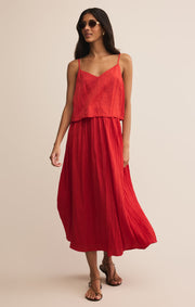 Fiore Crinkle Satin Tank