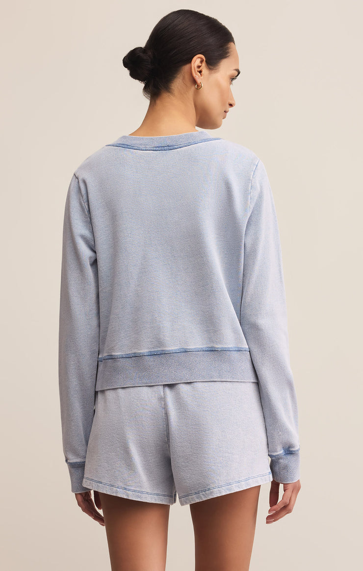 Daily Knit Denim Cardigan