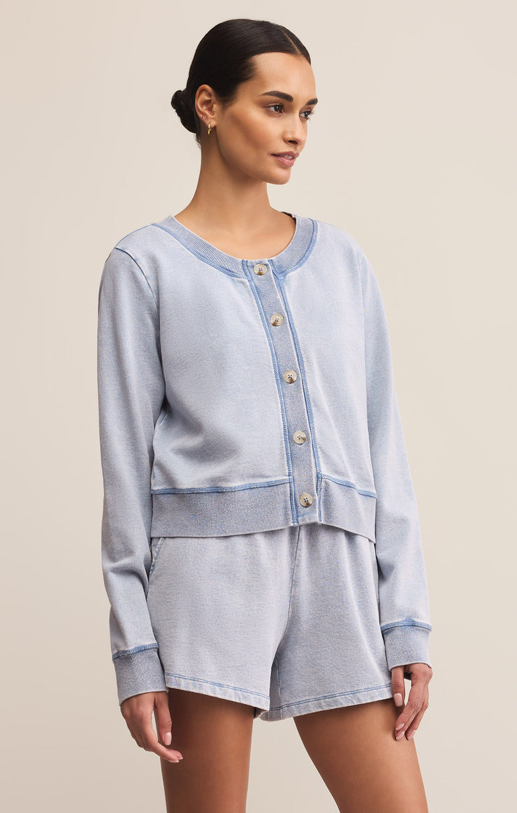 Daily Knit Denim Cardigan