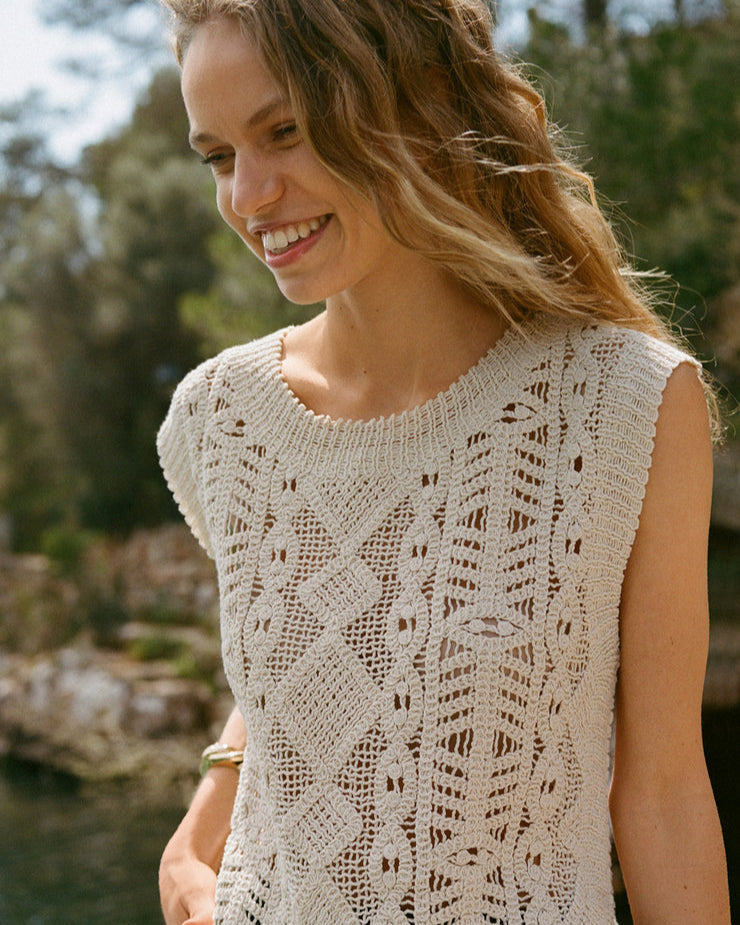 Baroque Sweater Top Crystal