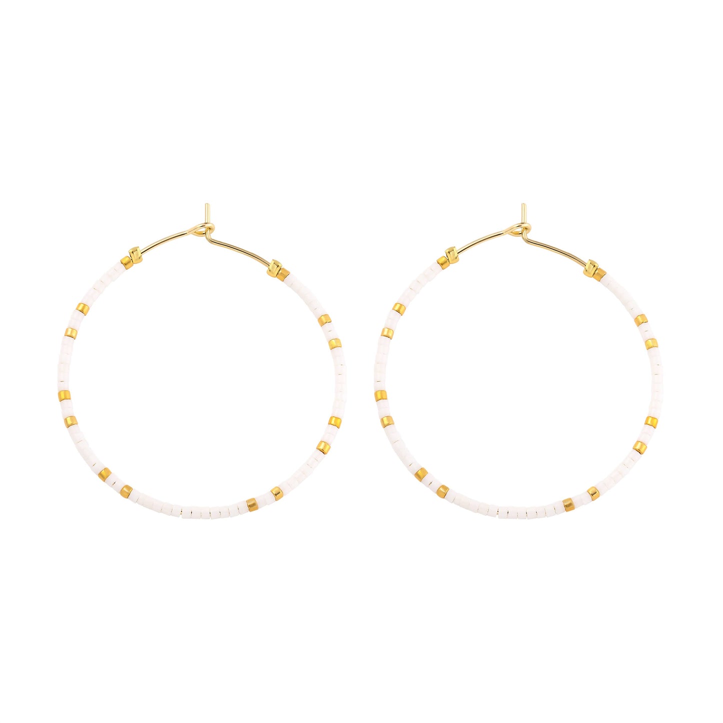 Miyuki Delica Hoop Earrings