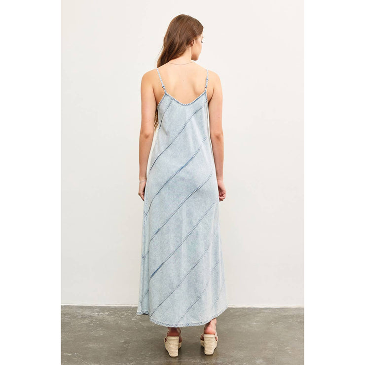 Avery Denim Maxi Dress