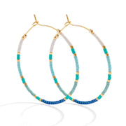 Miyuki Delica Hoop Earrings