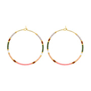 Miyuki Delica Hoop Earrings