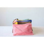 Velvet Zip Pouch-Large