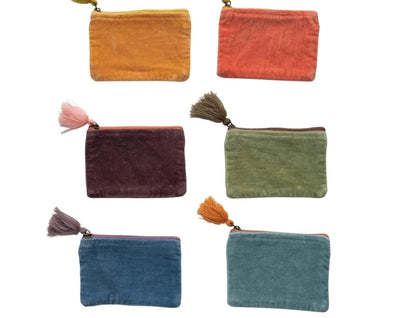 Velvet Zip Pouch-Small