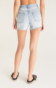 Everyday High-Rise Denim Short- Sun Bleached Indigo