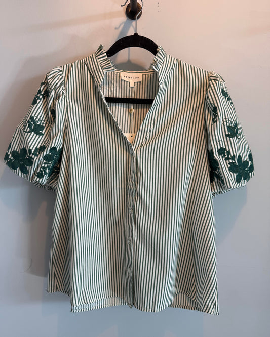 Gigi Floral Stripe Top