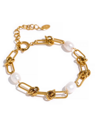 Pearl Rope Knot Bracelet