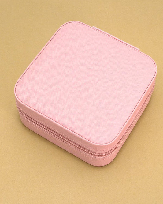 Jewelry Organizer Travel Box Light Pink