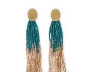 Mae Oval Earring-Blue