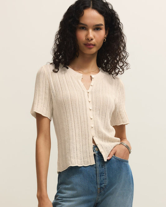 Starboard Crochet Top Linen