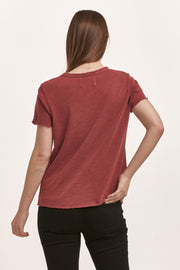 Vanya Slub Tee- Plum Berry