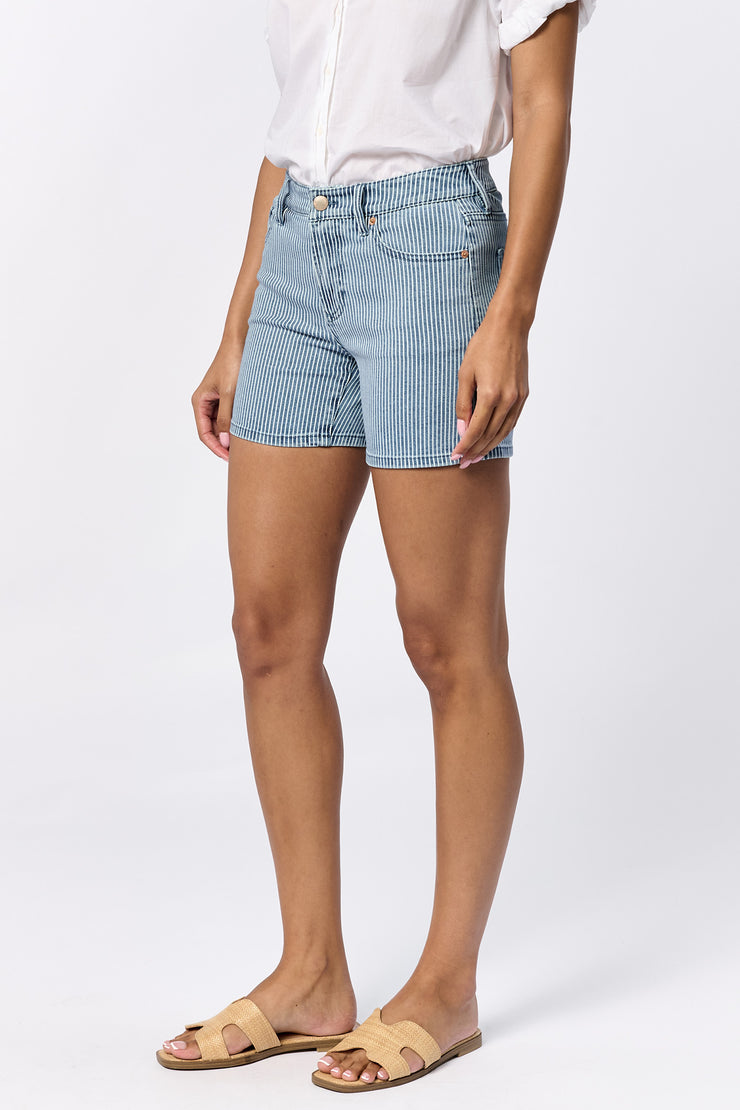 Julian Short Indigo Stripe