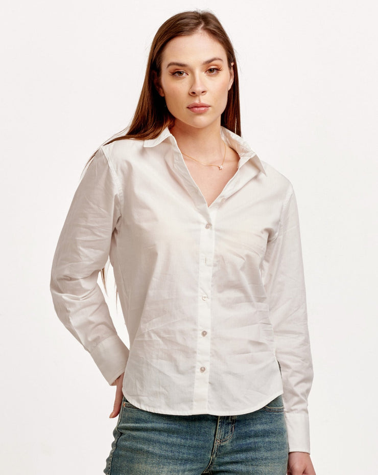 Gaia Button Down- White