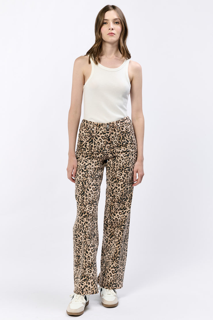 Taylor Leopard Jean