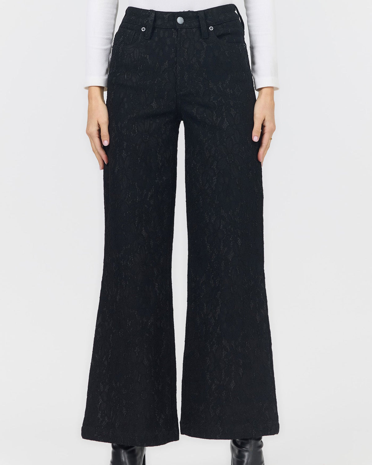Fiona High Rise Black Lace
