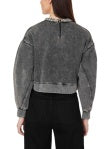 Acid Grey Embellished Sweatshirt