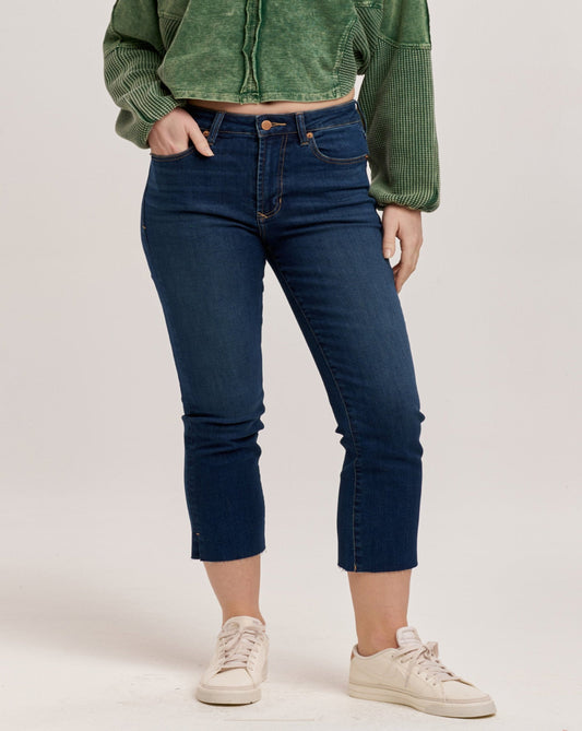 Frankie Super High Rise Crop Jean- Binz
