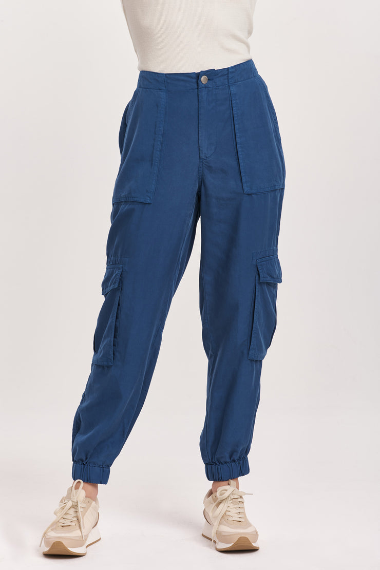 Sandy Super High Rise Jogger- Blueberry