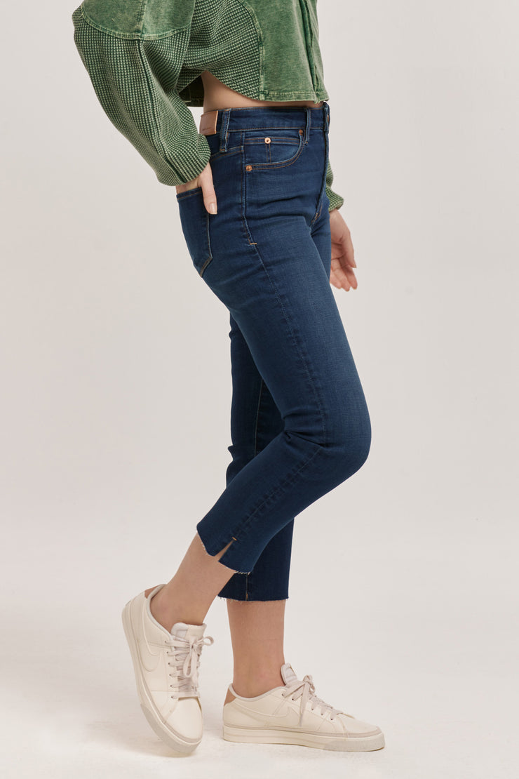 Frankie Super High Rise Crop Jean- Binz