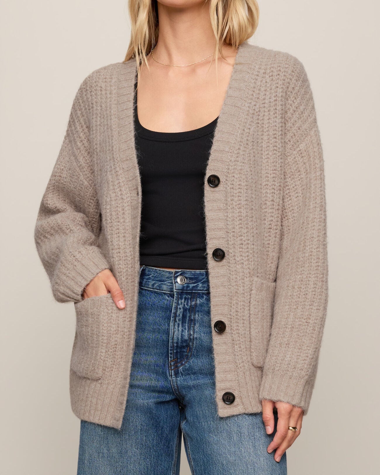 Whitmore Cardigan Light Khaki