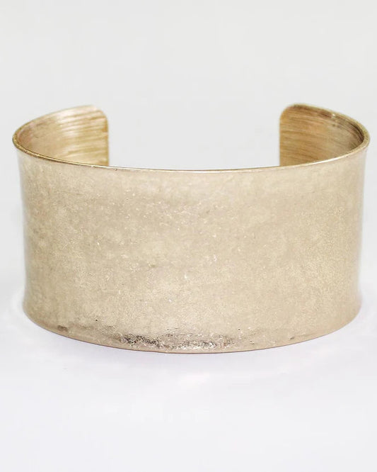 Wide Cuff Bracelet - Gold