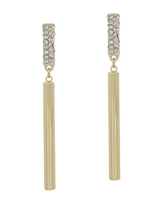 Rhinestone Drop Earrings